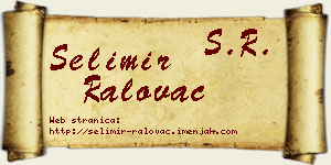 Selimir Ralovac vizit kartica
